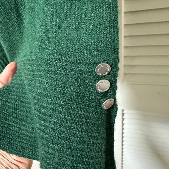 MICHAEL Michael Kors Wool Blend Emerald Green Sweater Medium Sample - Picture 3 of 8